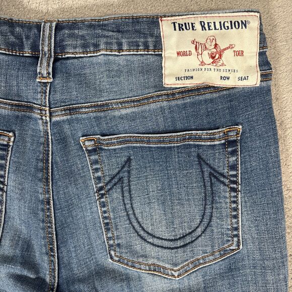 True Religion Jeans‎ Women’s Size 32 Halle High Rise Super Skinny Grunge Ankle - Picture 13 of 13